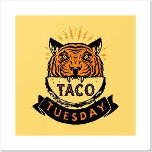 Tigers, Tacos, Tuesday Posters and Art